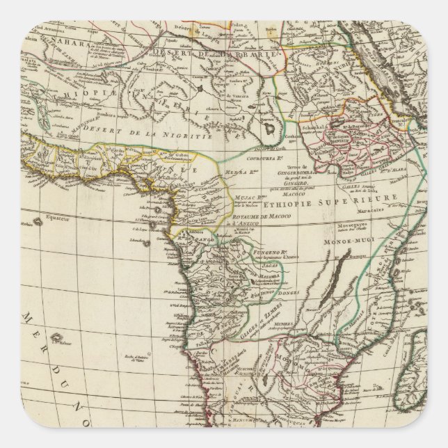 Africa Antiqua Square Sticker (Front)