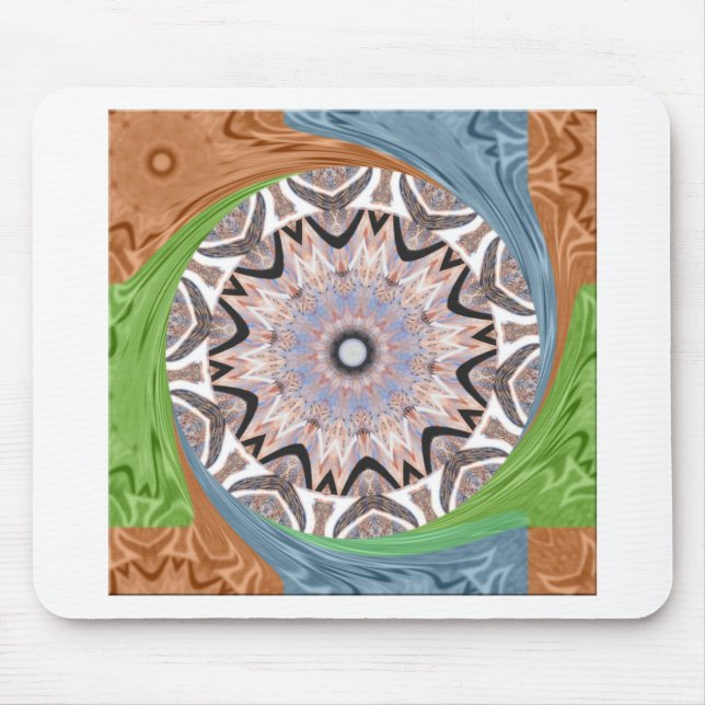 Africa Asia traditional edgy pattern Mouse Mat (Front)