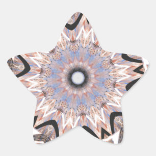 Africa Asia traditional edgy pattern Star Sticker