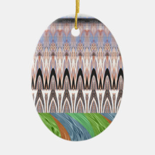 Africa Asia traditional pattern Ceramic Tree Decoration
