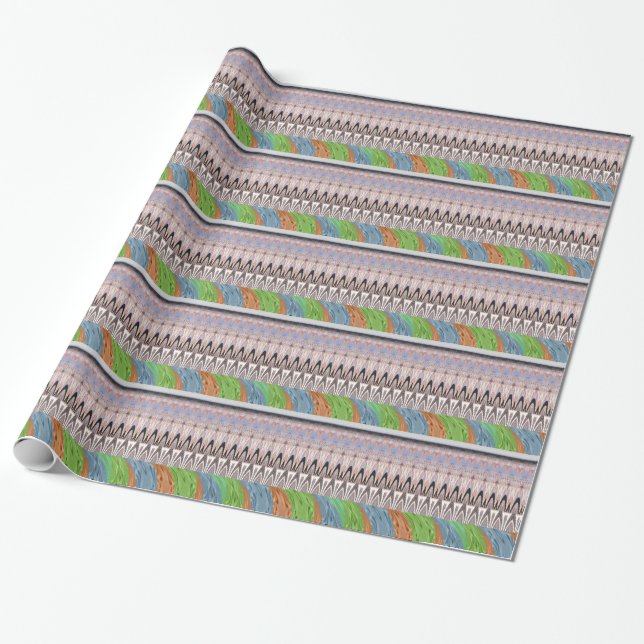 Africa Asia traditional pattern Wrapping Paper (Unrolled)