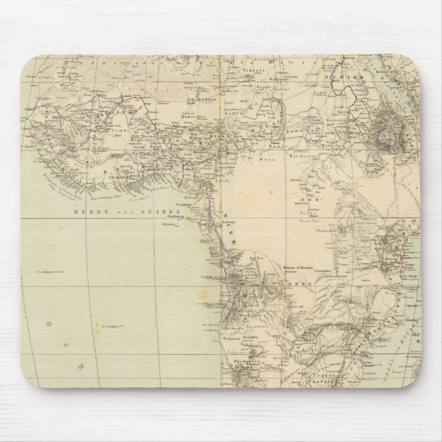 Africa Atlas Map showing colonies Mouse Mat (Front)