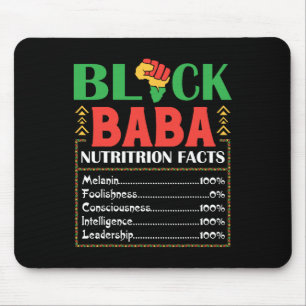 Africa Black By Nutrition Fact Melanin Consciousne Mouse Mat
