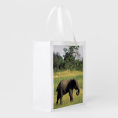 Africa, Botswana, Chobe National Park. Elephant Reusable Grocery Bag (Back Side)
