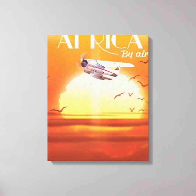 Africa By Air Canvas Print (Front)