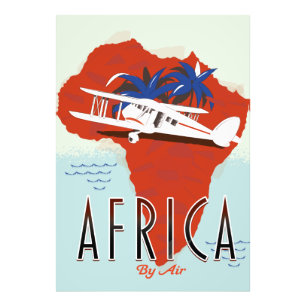 Africa By Air travel poster