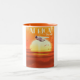 Africa By Air Two-Tone Coffee Mug