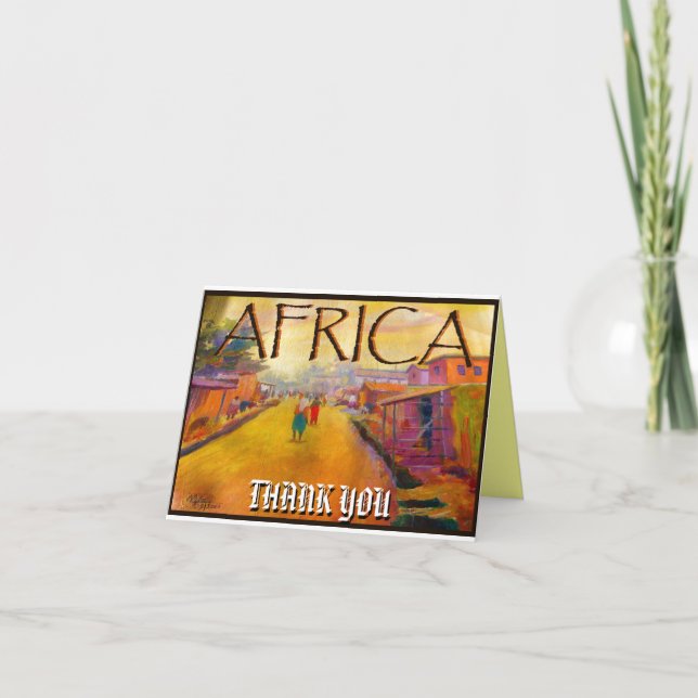 AFRICA BY MOJISOLA A GBADAMOSI OKUBULE THANK YOU CARD (Front)