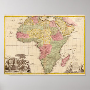 Africa circa 1725 poster