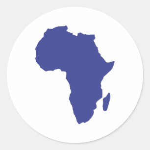 Africa Classic Round Sticker