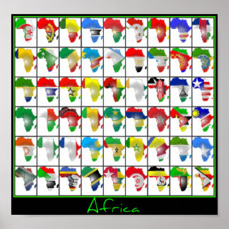 Africa Collage Poster
