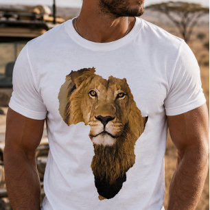 Africa Continent African Lion Animal T-Shirt