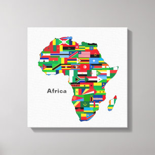 Africa Continent Canvas Print
