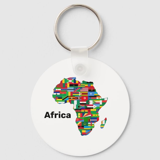 Africa Continent Key Chain (Front)