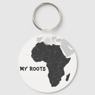 Africa Continent Key Ring