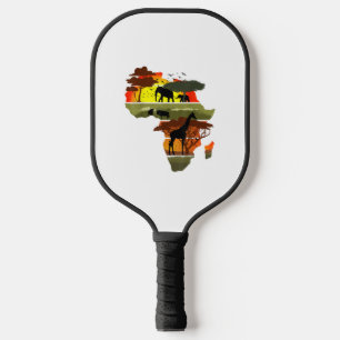 Africa Continent Sunset Safari Nature Wild Life Pickleball Paddle