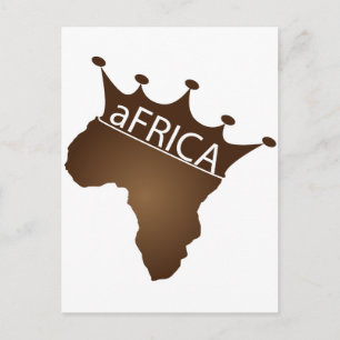 aFRICA Crowned Postcard