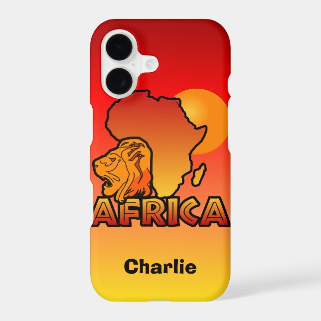 Africa custom monogram cases (Back)