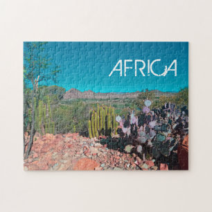 Africa Desert Landscape Nature Cactus Plant Jigsaw Puzzle