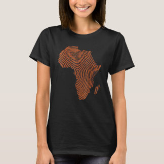 Africa Dna Thumbprint Flag Africa Pride Design For T-Shirt