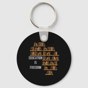 Africa Education Is Freedom Black History Teacher  Key Ring