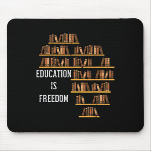 Africa Education Is Freedom Black History Teacher Mouse Mat