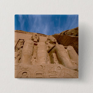 Africa, Egypt, Abu Simbel, Ramses II and 15 Cm Square Badge