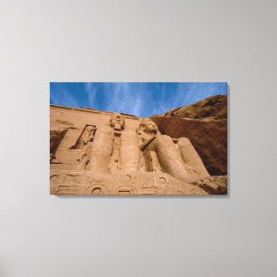 Africa, Egypt, Abu Simbel, Ramses II and Canvas Print