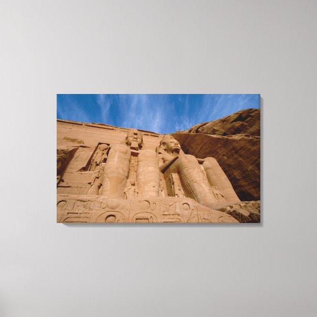 Africa, Egypt, Abu Simbel, Ramses II and Canvas Print (Front)