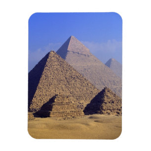 Africa, Egypt, Cairo, Giza. Great pyramids Magnet