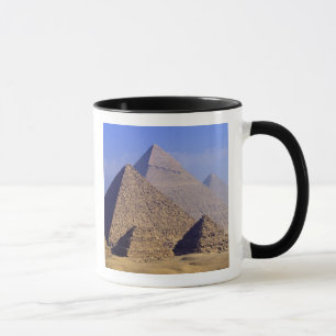 Africa, Egypt, Cairo, Giza. Great pyramids Mug