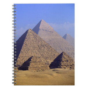 Africa, Egypt, Cairo, Giza. Great pyramids Notebook