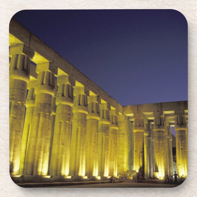 Africa, Egypt, Luxor. Sun court of Amenhotep Coaster (Front)
