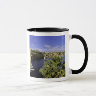 Africa, Egypt, Upper Egypt, Aswan. Feluccas 2 Mug