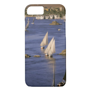 Africa, Egypt, Upper Egypt, Aswan. Feluccas iPhone 8/7 Case