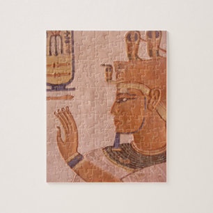 Africa, Egypt, Valley of the Kings. Tomb wall Jigsaw Puzzle