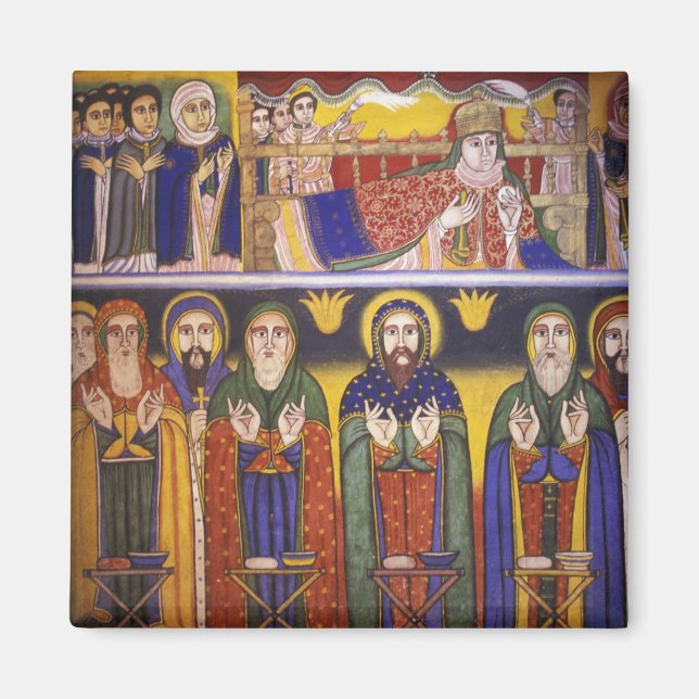 Africa, Ethiopia. Artwork depicting apostles and Magnet (Front)