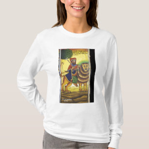 Africa, Ethiopia. Artwork depicting Lion of T-Shirt