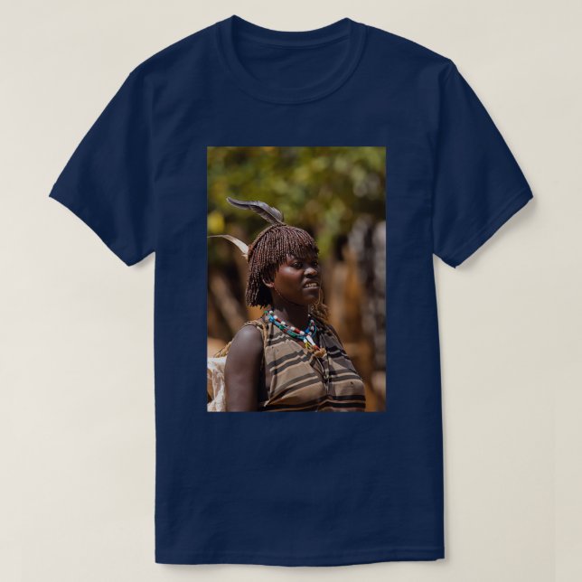 Africa Ethiopia Omo region Ari Tribe woman 2 T-Shirt (Design Front)