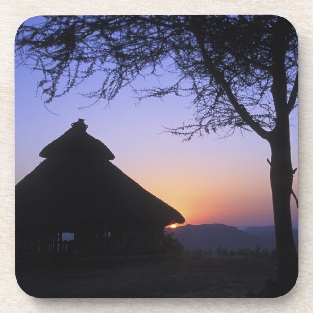 Africa, Ethiopia, Omo river region, Sunset over Coaster (Front)
