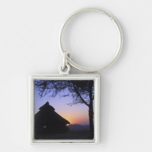 Africa, Ethiopia, Omo river region, Sunset over Key Ring