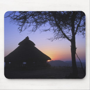 Africa, Ethiopia, Omo river region, Sunset over Mouse Mat