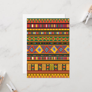 Africa Ethnic Art Pattern Invitation