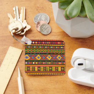Africa Ethnic Art Pattern  Key Ring