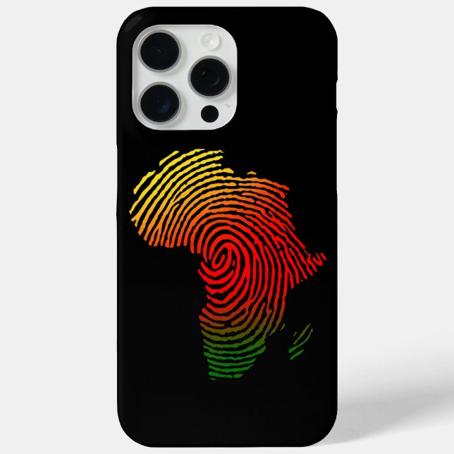 Africa Finger Print, Black History, Equal Rights,  Case-Mate iPhone Case (Back)