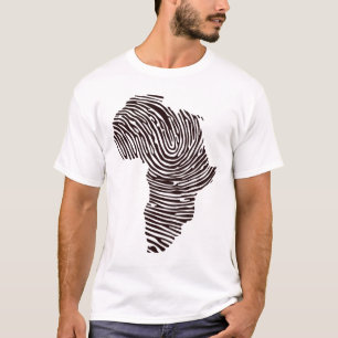 Africa Fingerprint Cultural Pride Black History Mo T-Shirt