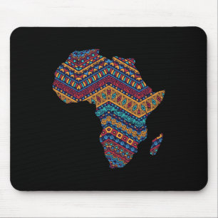 Africa Flag Kente Cloth Black Pride African Americ Mouse Mat