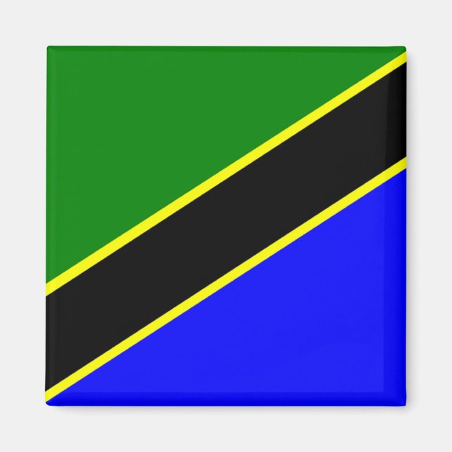 Africa: Flag of Tanzania Magnet (Front)