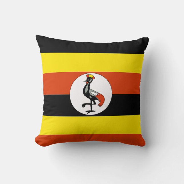 Africa: Flag of Uganda Cushion (Front)