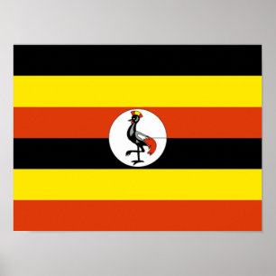 Africa: Flag of Uganda, Poster